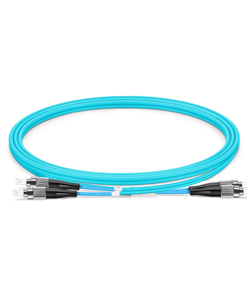 Fiber Patch Cable – FC to FC Multimode OM4 (Aqua)