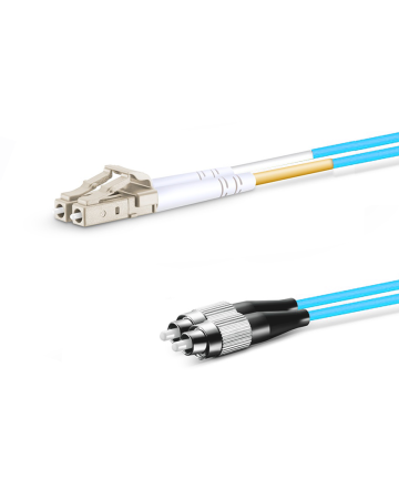 Fiber Patch Cable – FC to LC Multimode OM4 (Aqua)