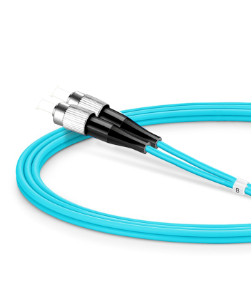 Fiber Patch Cable – FC to LC Multimode OM4 (Aqua)