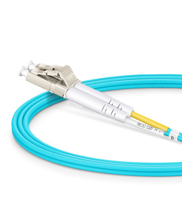 Fiber Patch Cable – FC to LC Multimode OM4 (Aqua)