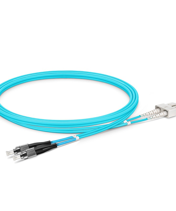 Fiber Patch Cable – FC to SC Multimode OM4 (Aqua)