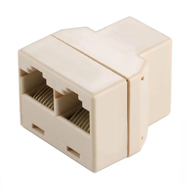 RJ45 2-Way Splitter Barrel Connector Female to Female.