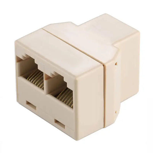 RJ45 2-Way Splitter Barrel Connector Female to Female