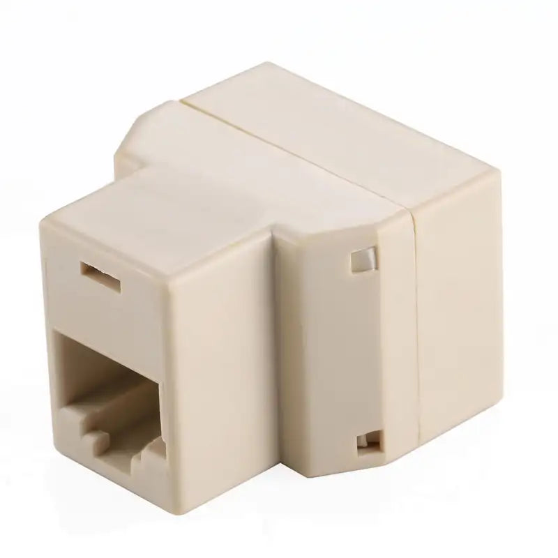RJ45 2-Way Splitter Barrel Connector Female to Female.