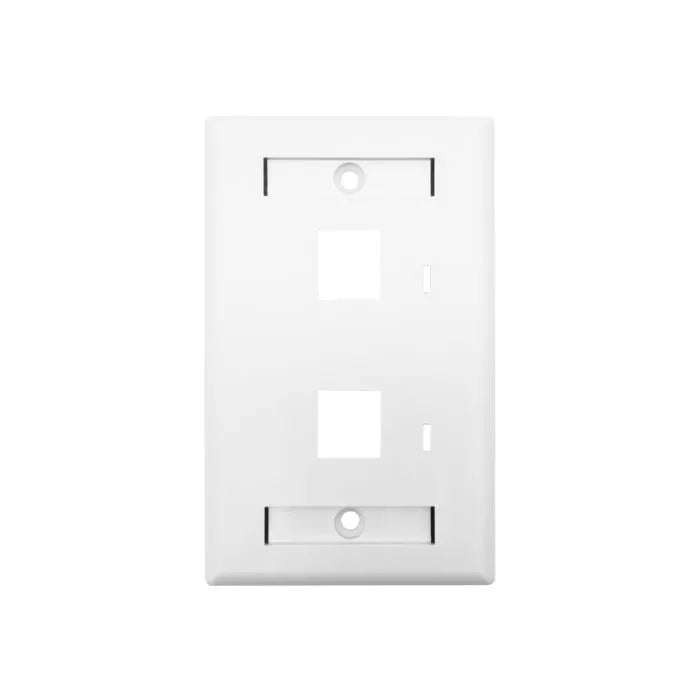 Linkbasic Two Port Faceplate 115 x 70mm.