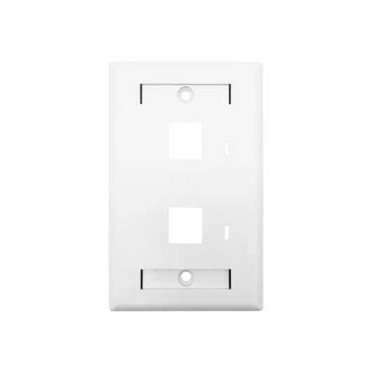 Linkbasic Two Port Faceplate 115 x 70mm.