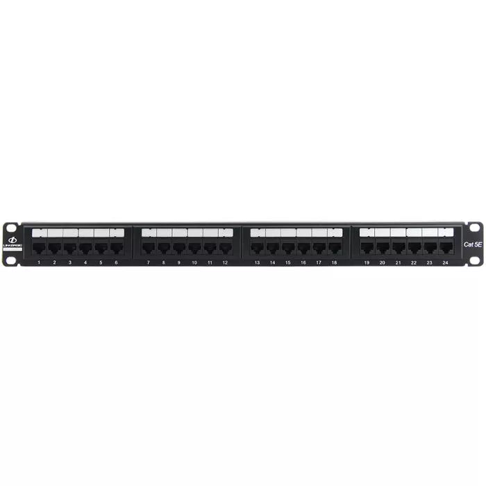 Linkbasic 24 Port Cat5e Rack Mount Patch Panel.