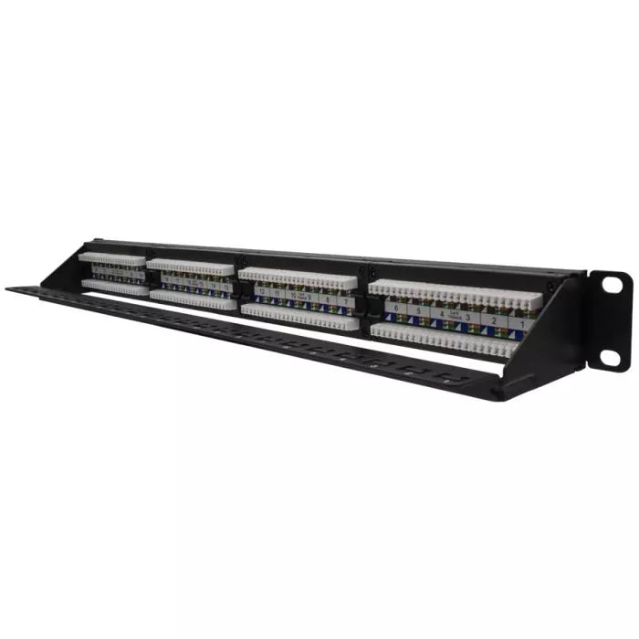 Linkbasic 24 Port Cat6a Rack Mount Patch Panel.