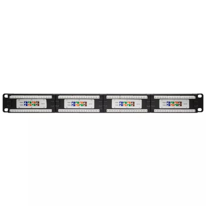 Linkbasic 24 Port Cat5e Rack Mount Patch Panel.