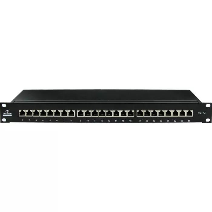 Linkbasic 24 Port Cat5e Shielded Rack Mount Patch Panel.