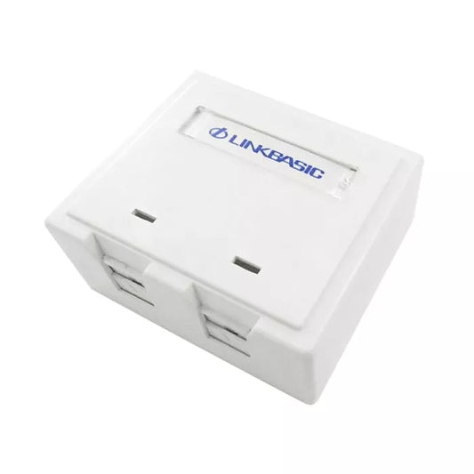 Linkbasic Cat5e Double Surface Mount Box.