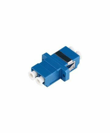Fiber Mid Coupler Adapter – LC to LC Single Mode UPC Duplex - Threaded Flange.