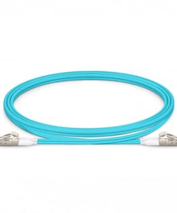 Fiber Patch Cable – LC to LC Multimode OM4 (Aqua)