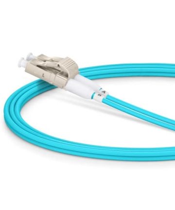 Fiber Patch Cable – LC to LC Multimode OM4 (Aqua)