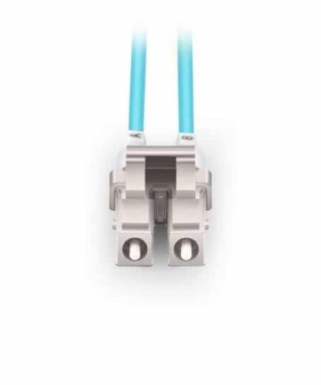 Fiber Patch Cable – LC to LC Multimode OM4 (Aqua)