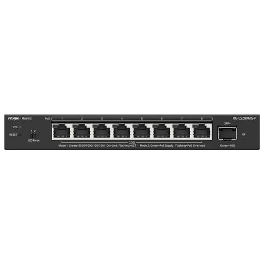 Reyee 8 Port 2.5Gbps PoE 130W 1SFP+ Smart Managed Switch
