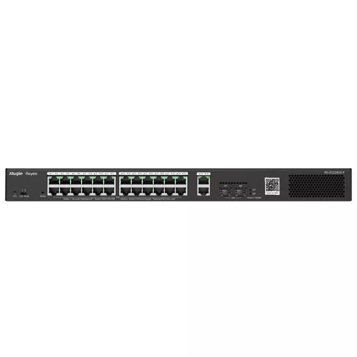 Reyee 26 Port Gigabit with 24 PoE 370W 2SFP Smart Managed Switch.