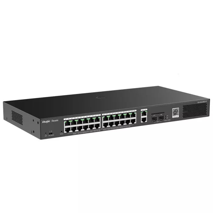 Reyee 26 Port Gigabit with 24 PoE 370W 2SFP Smart Managed Switch.