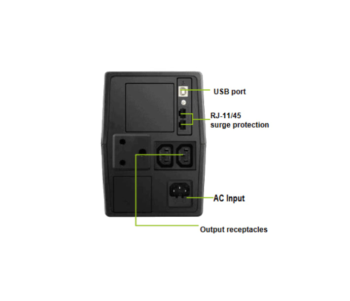 Mecer 850VA Line Interactive UPS