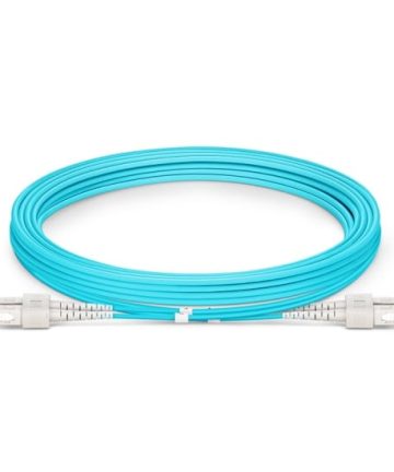Fiber Patch Cable – SC to SC Multimode OM4 (Aqua)