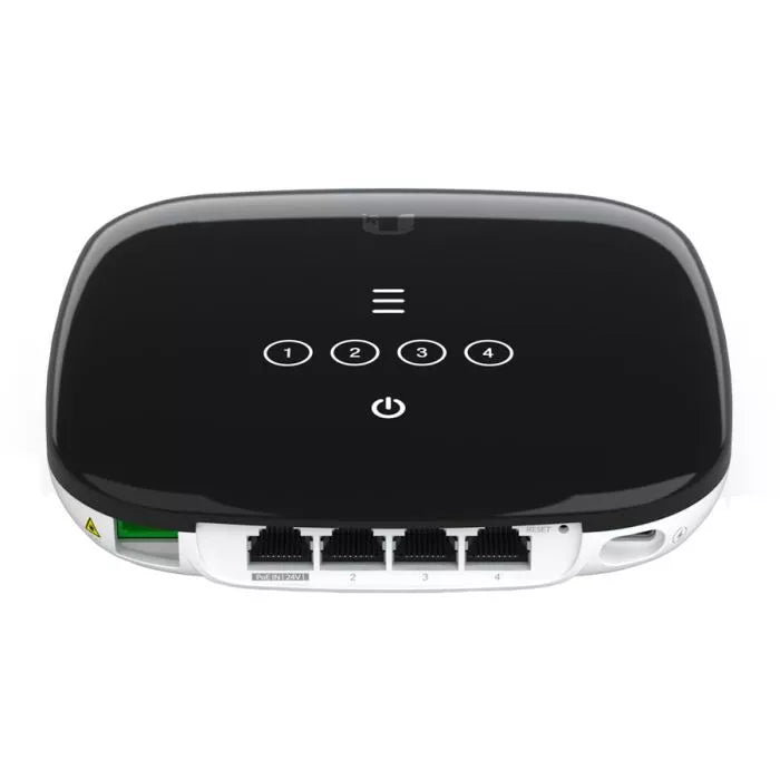 Ubiquiti UISP Fiber WiFi 6 GPON CPE with 4 Gigabit Ports.