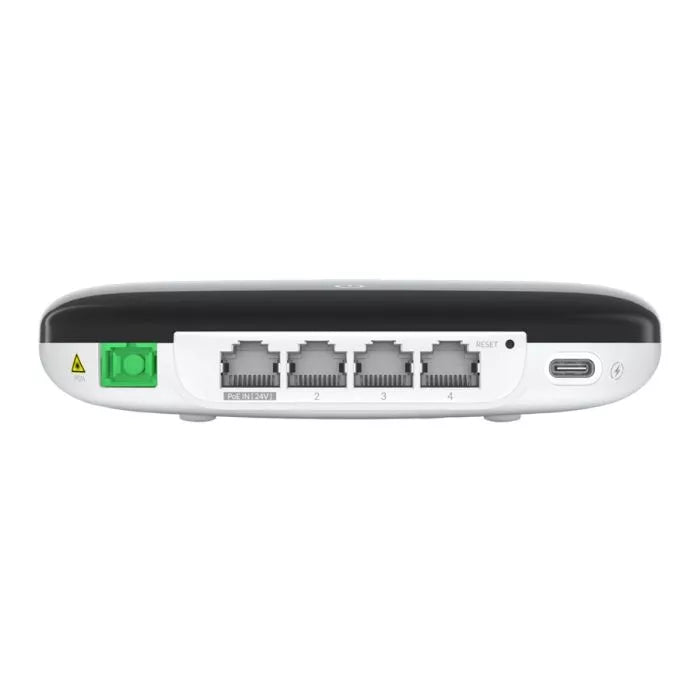 Ubiquiti UISP Fiber WiFi 6 GPON CPE with 4 Gigabit Ports.