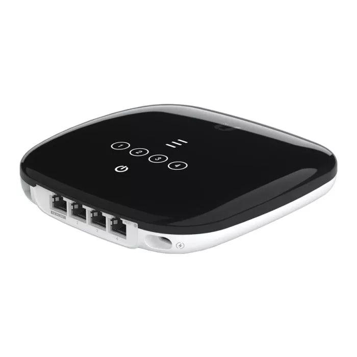 Ubiquiti UISP Fiber WiFi 6 GPON CPE with 4 Gigabit Ports.