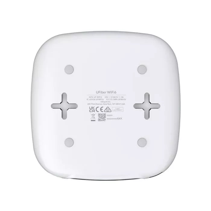 Ubiquiti UISP Fiber WiFi 6 GPON CPE with 4 Gigabit Ports.