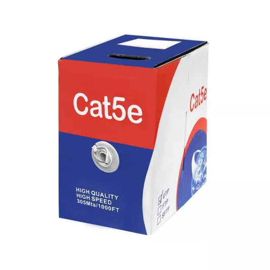 RAS Unbranded 305m Box Cat5e CCA Grey UTP Cable