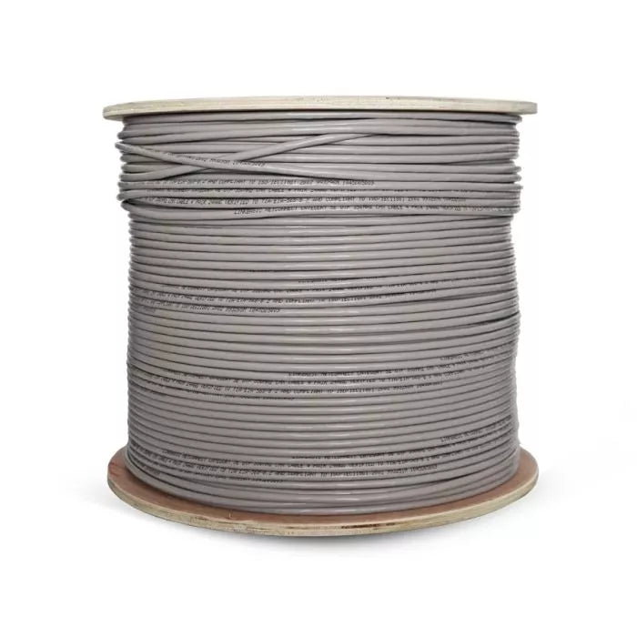 Linkbasic 500M Drum Cat5e Solid Grey UTP Cable.